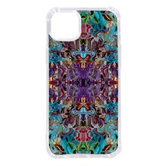 Amethyst On Turquoise Iphone 14 Plus Tpu Uv Print Case by kaleidomarblingart