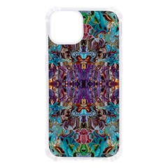 Amethyst On Turquoise Iphone 13 Tpu Uv Print Case by kaleidomarblingart