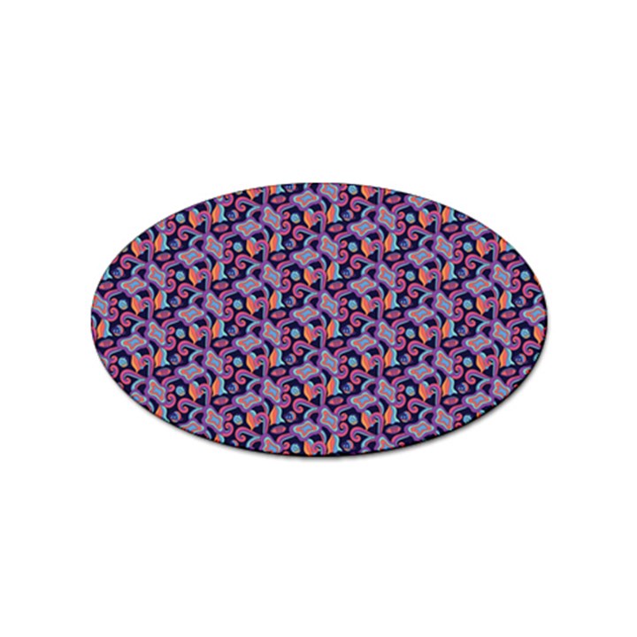 Trippy Cool Pattern Sticker (Oval)