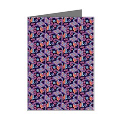 Trippy Cool Pattern Mini Greeting Card by designsbymallika