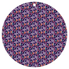 Trippy Cool Pattern Uv Print Acrylic Ornament Round by designsbymallika