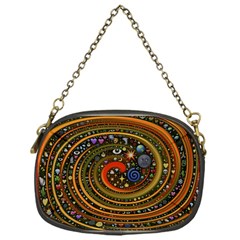 Swirl Vortex Emoji Cyclone Motion Art Chain Purse (one Side) by Paksenen