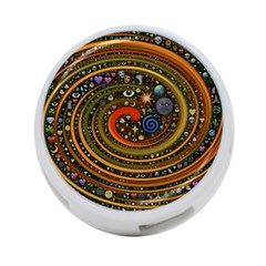 Swirl Vortex Emoji Cyclone Motion Art 4-port Usb Hub (two Sides) by Paksenen