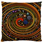 Swirl Vortex Emoji Cyclone Motion Art Large Cushion Case (Two Sides) Front