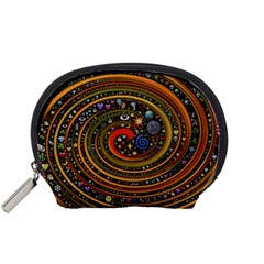 Swirl Vortex Emoji Cyclone Motion Art Accessory Pouch (small) by Paksenen