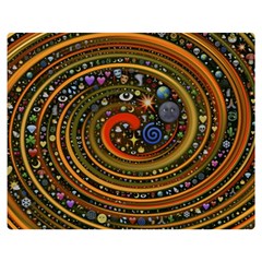 Swirl Vortex Emoji Cyclone Motion Art Two Sides Premium Plush Fleece Blanket (teen Size) by Paksenen