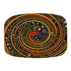 Swirl Vortex Emoji Cyclone Motion Art Mini Square Pill Box by Paksenen