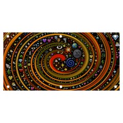 Swirl Vortex Emoji Cyclone Motion Art Banner And Sign 6  X 3  by Paksenen