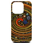 Swirl Vortex Emoji Cyclone Motion Art iPhone 14 Pro Black UV Print Case Front