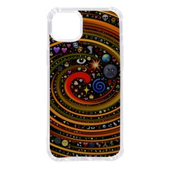 Swirl Vortex Emoji Cyclone Motion Art Iphone 14 Plus Tpu Uv Print Case by Paksenen