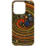 Swirl Vortex Emoji Cyclone Motion Art iPhone 15 Pro Black UV Print PC Hardshell Case Front