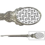 Erotic Pants Motif Black And White Graphic Pattern Black Backgrond Letter Opener Front