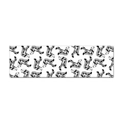 Erotic Pants Motif Black And White Graphic Pattern Black Backgrond Sticker (bumper) by dflcprintsclothing