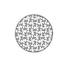 Erotic Pants Motif Black And White Graphic Pattern Black Backgrond Hat Clip Ball Marker by dflcprintsclothing