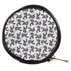 Erotic Pants Motif Black And White Graphic Pattern Black Backgrond Mini Makeup Bag