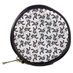 Erotic Pants Motif Black And White Graphic Pattern Black Backgrond Mini Makeup Bag Back