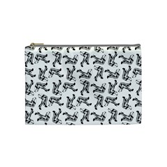 Erotic Pants Motif Black And White Graphic Pattern Black Backgrond Cosmetic Bag (medium) by dflcprintsclothing