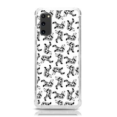 Erotic Pants Motif Black And White Graphic Pattern Black Backgrond Samsung Galaxy S20 6 2 Inch Tpu Uv Case by dflcprintsclothing