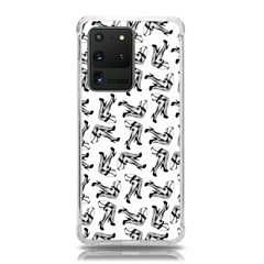 Erotic Pants Motif Black And White Graphic Pattern Black Backgrond Samsung Galaxy S20 Ultra 6 9 Inch Tpu Uv Case by dflcprintsclothing