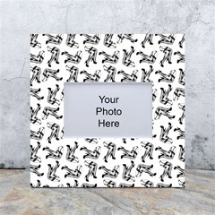 Erotic Pants Motif Black And White Graphic Pattern Black Backgrond White Box Photo Frame 4  X 6  by dflcprintsclothing