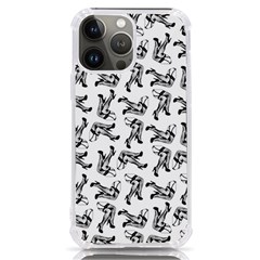 Erotic Pants Motif Black And White Graphic Pattern Black Backgrond Iphone 13 Pro Max Tpu Uv Print Case by dflcprintsclothing