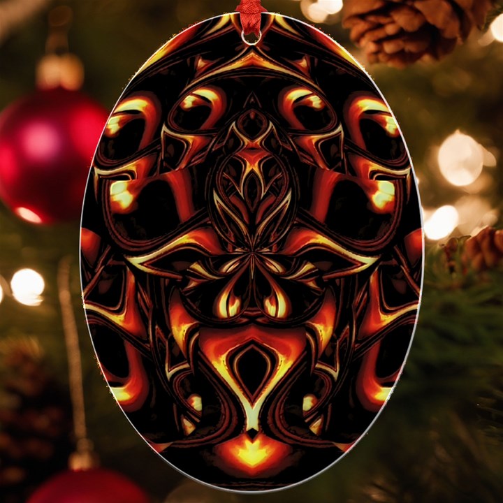 Year Of The Dragon UV Print Acrylic Ornament Oval