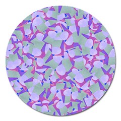 Kaleidoscope Dreams Magnet 5  (round) by dflcprintsclothing