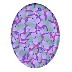 Kaleidoscope Dreams Oval Glass Fridge Magnet (4 Pack) by dflcprintsclothing