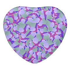 Kaleidoscope Dreams Heart Glass Fridge Magnet (4 Pack) by dflcprintsclothing