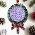 Kaleidoscope Dreams Metal X Mas Lollipop with Crystal Ornament Front