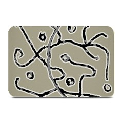 Sketchy Abstract Artistic Print Design Plate Mats by dflcprintsclothing