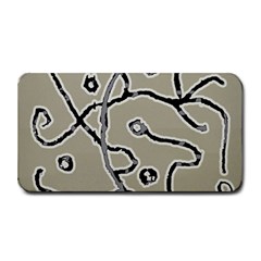 Sketchy Abstract Artistic Print Design Medium Bar Mat