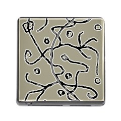 Sketchy Abstract Artistic Print Design Memory Card Reader (square 5 Slot) by dflcprintsclothing