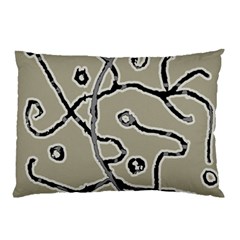 Sketchy Abstract Artistic Print Design Pillow Case (two Sides)