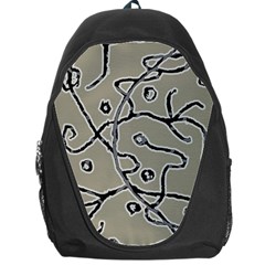 Sketchy Abstract Artistic Print Design Backpack Bag by dflcprintsclothing