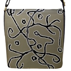 Sketchy Abstract Artistic Print Design Flap Closure Messenger Bag (s) by dflcprintsclothing