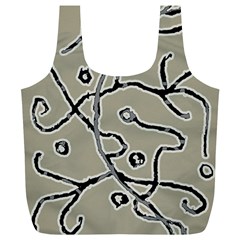 Sketchy Abstract Artistic Print Design Full Print Recycle Bag (xl) by dflcprintsclothing