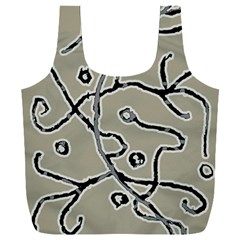 Sketchy Abstract Artistic Print Design Full Print Recycle Bag (xxl) by dflcprintsclothing