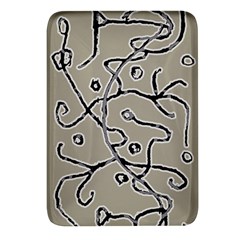 Sketchy Abstract Artistic Print Design Rectangular Glass Fridge Magnet (4 Pack) by dflcprintsclothing