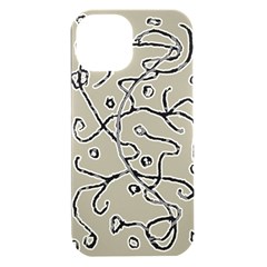 Sketchy Abstract Artistic Print Design Iphone 15 Plus Black Uv Print Pc Hardshell Case by dflcprintsclothing