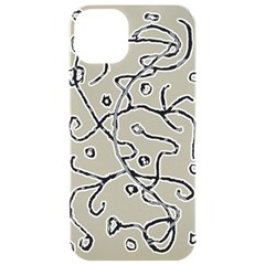 Sketchy Abstract Artistic Print Design Iphone 15 Pro Black Uv Print Pc Hardshell Case by dflcprintsclothing