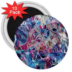 Three Layers Blend Module 1-5 Liquify 3  Magnets (10 Pack)  by kaleidomarblingart