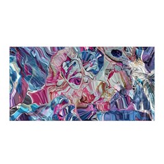 Three Layers Blend Module 1-5 Liquify Satin Wrap 35  X 70  by kaleidomarblingart