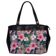 Hibiscus Flowers On Oversize Office Handbag (one Side) by FirstNationsInstituteAustralia