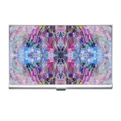 Abstract Kaleidoscope Business Card Holder by kaleidomarblingart