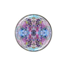 Abstract Kaleidoscope Hat Clip Ball Marker (4 Pack) by kaleidomarblingart