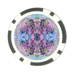 Abstract Kaleidoscope Poker Chip Card Guard by kaleidomarblingart