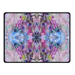 Abstract Kaleidoscope Two Sides Fleece Blanket (small) by kaleidomarblingart