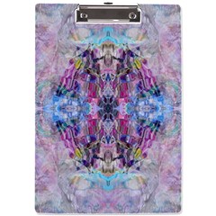 Abstract Kaleidoscope A4 Acrylic Clipboard by kaleidomarblingart