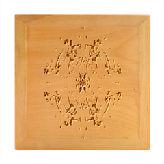 Abstract Kaleidoscope Wood Photo Frame Cube by kaleidomarblingart